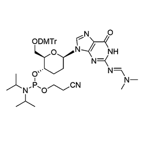 Beta-D-homoDNA-G(dmf) Phosphoramidite