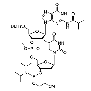 [5'-O-DMTr-2'-dG(iBu)](pMe)[5-Me-2'-dU-3'-CE-Phosphoramidite]