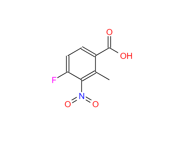 4-氟-2-甲基-3-硝基苯甲酸,4-fluoro-2-methyl-3-nitrobenzoic acid
