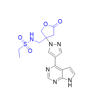 巴瑞克替尼杂质12,N-((3-(4-(7H-pyrrolo[2,3-d]pyrimidin-4-yl)-1H-pyrazol-1-yl)-5-oxotetrahydrofuran-3-yl)methyl)ethanesulfonamide