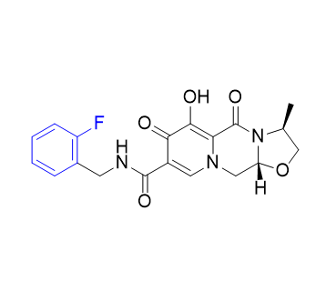 卡替拉韦杂质16,(3S,11aR)-N-(2-fluorobenzyl)-6-hydroxy-3-methyl-5,7-dioxo-2,3,5,7,11,11a-hexahydrooxazolo[3,2-a]pyrido[1,2-d]pyrazine-8-carboxamide