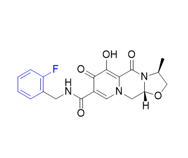 卡替拉韋雜質(zhì)16,(3S,11aR)-N-(2-fluorobenzyl)-6-hydroxy-3-methyl-5,7-dioxo-2,3,5,7,11,11a-hexahydrooxazolo[3,2-a]pyrido[1,2-d]pyrazine-8-carboxamide