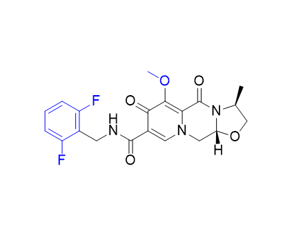 卡替拉韋雜質(zhì)25,(3S,11aR)-N-(2,6-difluorobenzyl)-6-methoxy-3-methyl-5,7-dioxo2,3,5,7,11,11a-hexahydrooxazolo[3,2-a]pyrido[1,2-d]pyrazine-8- carboxamide