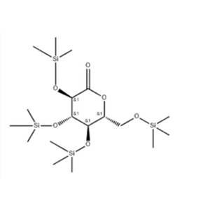 2,3,4,6-四-O-三甲基硅-D-吡喃葡萄糖酸-1,5-内酯,(3R,4S,5R,6R)-3,4,5-tris(triMethylsilyloxy)-6-((triMethylsilyloxy)Methyl)tetrahydro-2H-pyran-2-one
