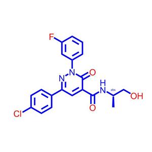(S)-6-(4-氯苯基)-2-(3-氟苯基)-N-(1-羟基丙-2-基)-3-氧代-2,3-二氢哒嗪-4-甲酰胺,BAY-218