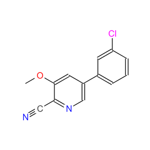 5-(3-氯苯基)-3-甲氧基皮考啉腈,5-(3-Chlorophenyl)-3-Methoxypicolinonitrile
