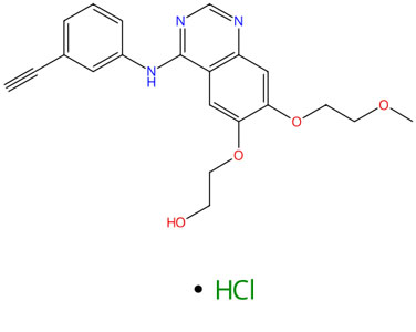 盐酸厄诺替尼,2-[4-(3-ethynylanilino)-7-(2-methoxyethoxy)quinazolin-6-yl]oxyethanol,hydrochloride