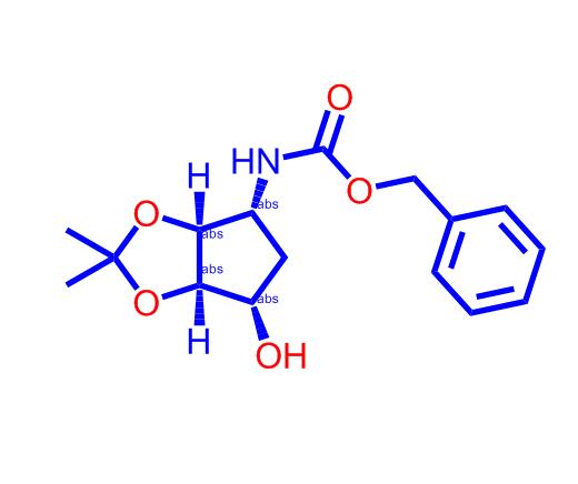 N-[(3aS,4R,6S,6aR)-四氢-6-羟基-2,2-二甲基-4H-环戊烯并-1,3-二氧戊环-4-基]氨基甲酸苄酯,benzyl(3aS,4R,6S,6aR)-6-hydroxy-2,2-dimethyltetrahydro-3aH-cyclopenta[d][1,3]dioxol-4-ylcarbamate