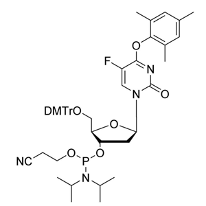 5-Fluoro-O4-TMP-dU CE-Phosphoramidite,5-Fluoro-O4-TMP-dU CE-Phosphoramidite
