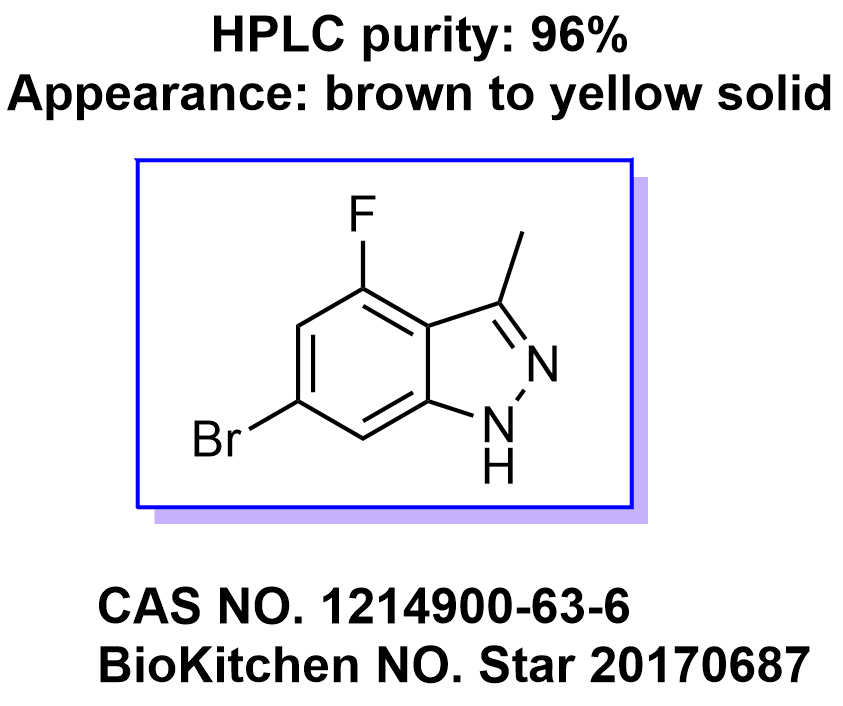 6-溴-4-氟-3-甲基-1H-吲唑,6-bromo-4-fluoro-3-methyl-1H-indazole