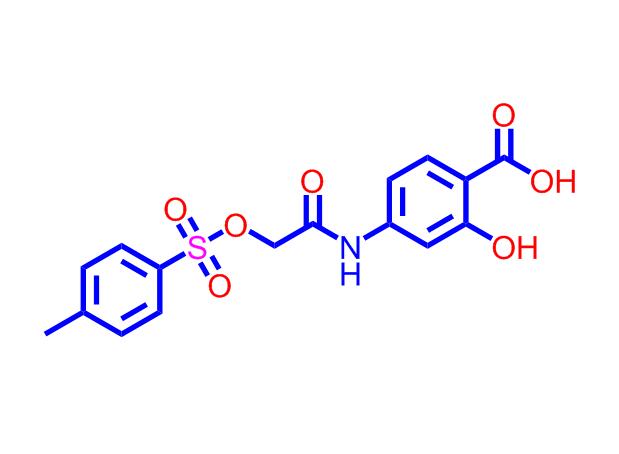 2-羟基-4-[[2-[[(4-甲基苯基)磺酰基]氧基]乙酰基]氨基]苯甲酸,2-hydroxy-4-(2-(tosyloxy)acetamido)benzoic acid