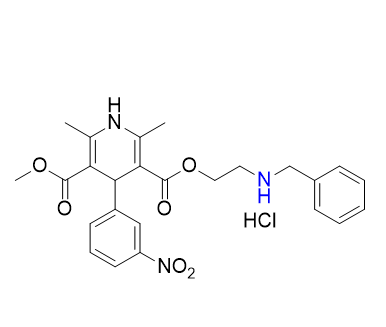 尼卡地平杂质15,3-(2-(benzylamino)ethyl) 5-methyl 2,6-dimethyl-4-(3-nitrophenyl)-1,4-dihydropyridine-3,5-dicarboxylate hydrochloride