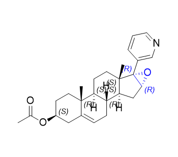 醋酸阿比特龙杂质01,(4S,6aR,6bS,8aS,8bR,9aR,10aS,10bR)-6a,8a-dimethyl-8b-(pyridin-3-yl)-3,4,5,6,6a,6b,7,8,8a,8b,9a,10,10a,10b-tetradecahydro-1H-naphtho[2',1':4,5]indeno[1,2-b]oxiren-4-yl acetate