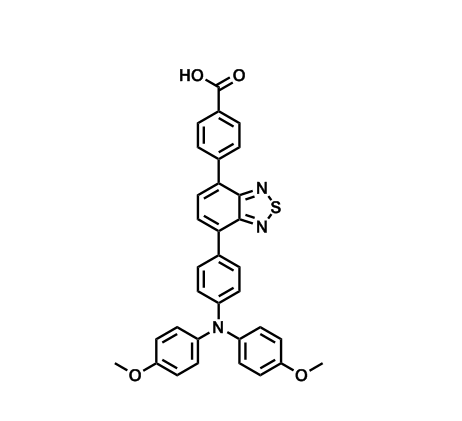 4-(7-(4-(bis(4-methoxyphenyl)amino)phenyl)benzo[c][1,2,5]thiadiazol-4-yl)benzoic acid,4-(7-(4-(bis(4-methoxyphenyl)amino)phenyl)benzo[c][1,2,5]thiadiazol-4-yl)benzoic acid