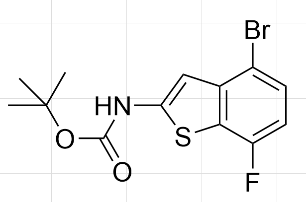 (4-溴-7-氟苯并[B]噻吩-2-基)氨基甲酸叔丁酯,tert-Butyl (4-bromo-7-fluorobenzo[b]thiophen-2-yl)carbamate