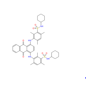 3,3'-[(9,10-二氢-9,10-二氧代-1,4-蒽二基)二亚氨基]双[N-环己基-2,4,6-三甲基]苯磺酰胺