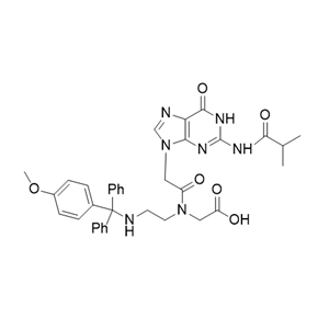 PNA-N-<(N6-(4-methoxybenzoyl)-guanine-9-yl)acetyl> glycinate