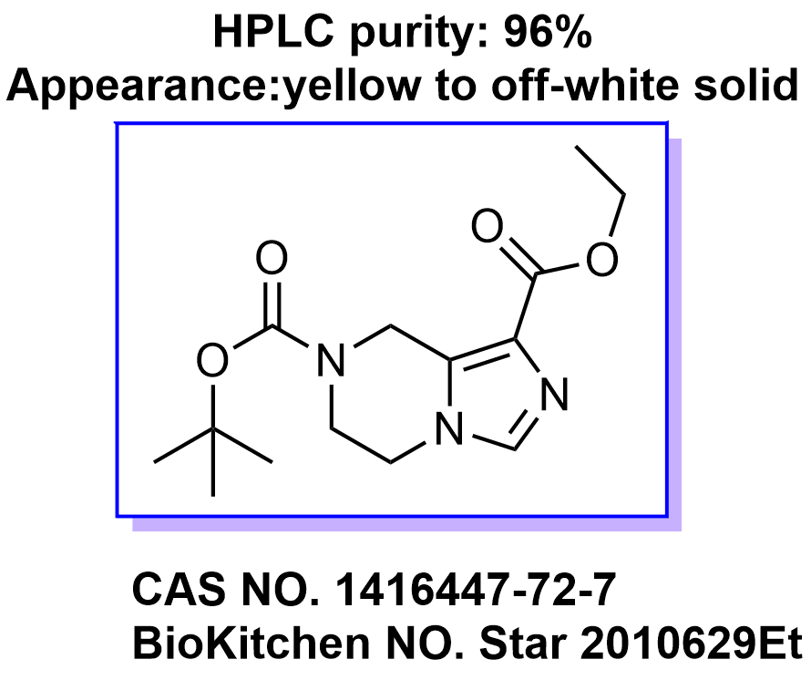 7-叔丁基1-乙基5,6-二氢咪唑并[1,5-a]吡嗪-1,7(8H)-二羧酸酯,7-tert-Butyl 1-ethyl 5,6-dihydroimidazo[1,5-a]pyrazine-1,7(8H)-dicarboxylate