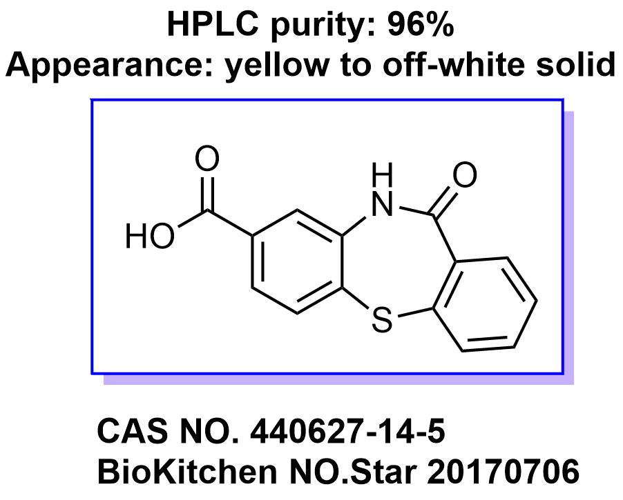 11-氧代-10,11-二氢二苯并[b,f] [1,4]硫氮杂-8-羧酸,11-oxo-10,11-dihydrodibenzo[b,f][1,4]thiazepine-8-carboxylic acid