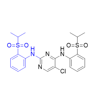 色瑞替尼杂质14,5-chloro-N2,N4-bis(2-(isopropylsulfonyl)phenyl)pyrimidine-2,4-diamine
