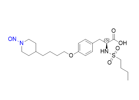 替罗非班杂质16,(S)-2-(butylsulfonamido)-3-(4-(4-(1-nitrosopiperidin-4-yl)butoxy)phenyl)propanoic acid