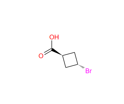 反式-3-溴环丁烷-1-羧酸,Cyclobutanecarboxylic acid, 3-bromo-, trans-