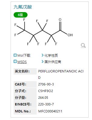 九氟戊酸,PERFLUOROPENTANOIC ACID
