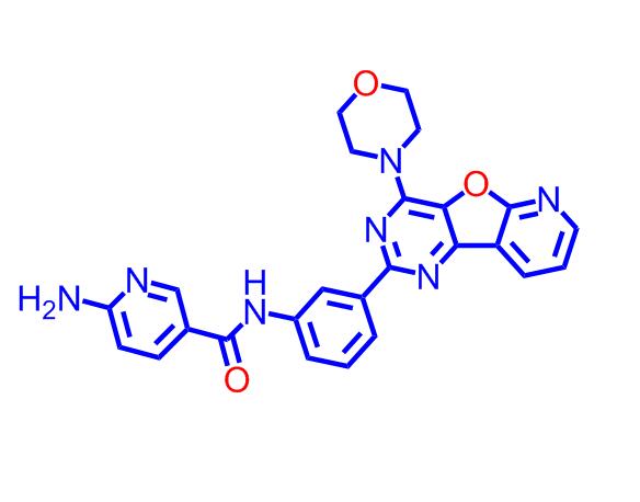 6-氨基-N-[3-[4-(4-吗啉基)吡啶并[3,2:4,5]呋喃并[3,2-D]嘧啶-2-基]苯基]-3-吡啶甲酰胺,6-Amino-N-[3-[4-(4-morpholinyl)pyrido[3,2:4,5]furo[3,2-d]pyrimidin-2-yl]phenyl]-3-pyridinecarboxamide
