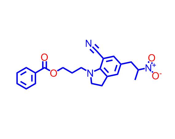 3-(7-氰基-5-(2-硝基丙基)二氢吲哚-1-基)苯甲酸丙酯,3-(7-Cyano-5-(2-nitropropyl)indolin-1-yl)propylbenzoate