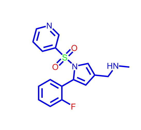 5-(2-氟苯基)-N-甲基-1-(3-吡啶基磺酰基)-1H-吡咯-3-甲胺,1-[5-(2-Fluorophenyl)-1-[(pyridin-3-yl)sulfonyl]-1H-pyrrol-3-yl]-N-methylmethanamine