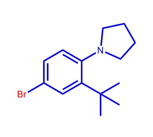 1-(4-溴-2-叔丁基-苯基)-吡咯烷,1-(4-Bromo-2-tert-butyl-phenyl)-pyrrolidine