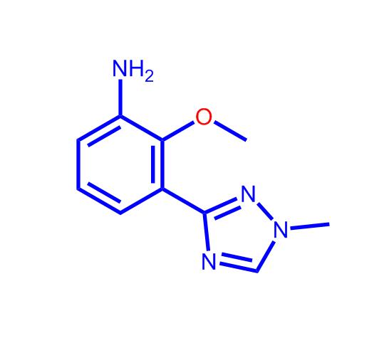 2-甲氧基-3-(1-甲基-1H-1,2,4-三唑-3-基)苯胺,2-methoxy-3-(1-methyl-1H-1,2,4-triazol-3-yl)aniline