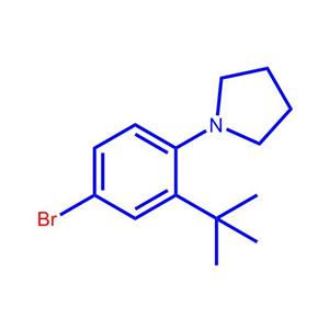 1-(4-溴-2-叔丁基-苯基)-吡咯烷,1-(4-Bromo-2-tert-butyl-phenyl)-pyrrolidine