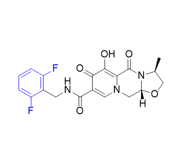 卡替拉韦杂质24,(3S,11aR)-N-(2,6-difluorobenzyl)-6-hydroxy-3-methyl-5,7-dioxo-2,3,5,7,11,11a-hexahydrooxazolo[3,2-a]pyrido[1,2-d]pyrazine-8-carboxamide