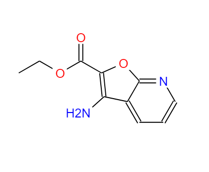3-氨基-呋喃并[2,3-B]嘧啶-2-甲酸乙酯,Furo[2,3-b]pyridine-2-carboxylic acid, 3-amino-, ethyl ester (9CI)