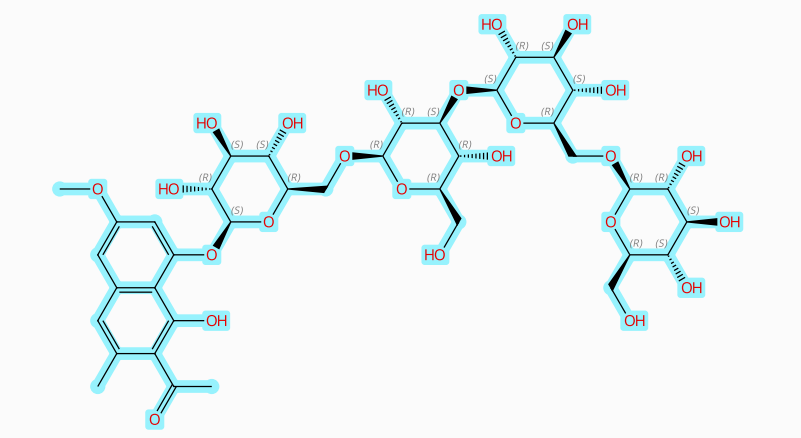 决明柯酮四葡糖苷,Torachrysone tetraglucoside