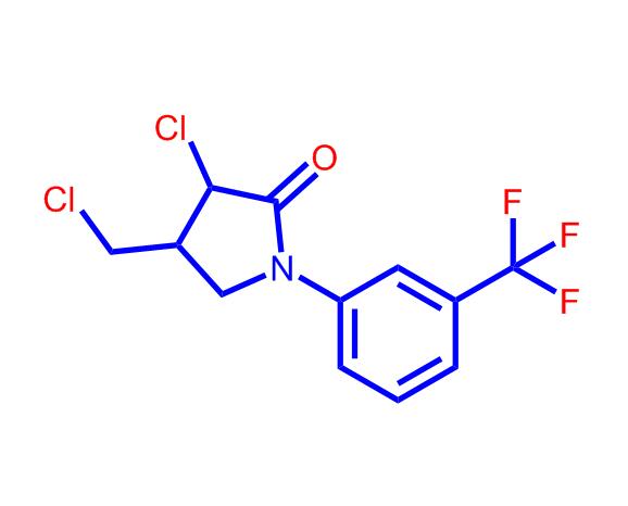 3-氯-4-(氯甲基)-1-(3-(三氟甲基)苯基)吡咯烷-2-酮,3-Chloro-4-(chloromethyl)-1-(3-(trifluoromethyl)phenyl)pyrrolidin-2-one