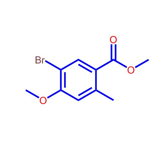 5-溴-4-甲氧基-2-甲基苯甲酸甲酯,Methyl5-bromo-4-methoxy-2-methylbenzoate