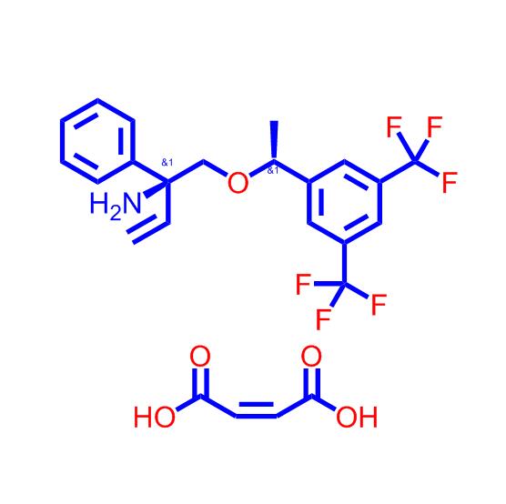 S-1-(R-1-(3,5-双(三氟甲基)苯基)乙氧基)-2-苯基丁-3-烯-2-胺马来酸,(S)-1-((R)-1-(3,5-bis(trifluoroMethyl)phenyl)ethoxy)-2-phenylbut-3-en-2-aMine Maleic acid