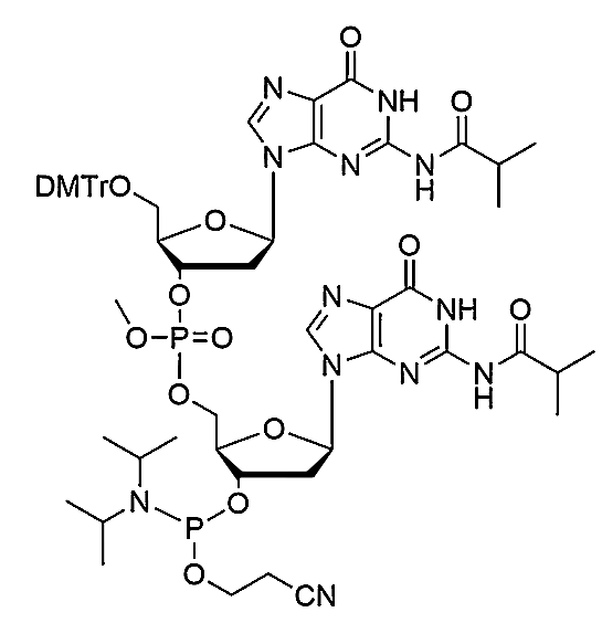 [5'-O-DMTr-2'-dG(iBu)](pMe)[2'-dG(iBu)-3'-CE-Phosphoramidite],[5'-O-DMTr-2'-dG(iBu)](pMe)[2'-dG(iBu)-3'-CE-Phosphoramidite]