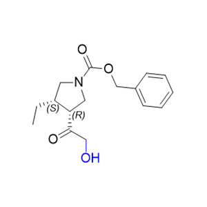 乌帕替尼杂质23,benzyl (3S,4R)-3-ethyl-4-(2-hydroxyacetyl)pyrrolidine-1-carboxylate