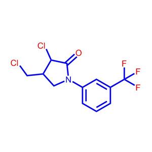 3-氯-4-(氯甲基)-1-(3-(三氟甲基)苯基)吡咯烷-2-酮61213-25-0