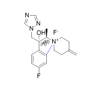 艾氟康唑杂质08,(2R,3R)-3-((1H-1,2,4-triazol-1-yl)methyl)-6-fluoro-3-hydroxy-2-methyl-4'-methylenespiro[indoline-1,1'-piperidin]-1-ium fluoride