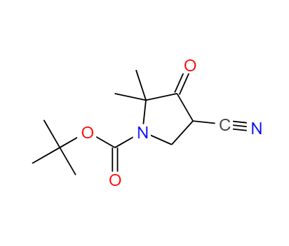 1-BOC-2,2-二甲基-4-氰基-3-吡咯烷酮,tert-butyl 4-cyano-2,2-dimethyl-3-oxopyrrolidine-1-carboxylate