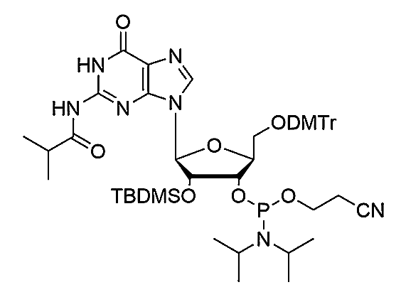 5'-O-DMTr-2'-O-TBDMS-L-G(iBu)-3'-CE-Phosphoramidite,5'-O-DMTr-2'-O-TBDMS-L-G(iBu)-3'-CE-Phosphoramidite