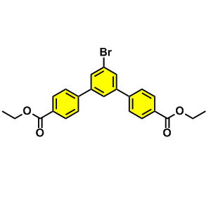 1,1'-:3'-，1''-三苯基]-4,4'-二羧酸，5'-溴-4,4'-二乙酯,1,1':3',1''-Terphenyl]-4,4''-dicarboxylic acid, 5'-bromo-, 4,4''-diethyl ester