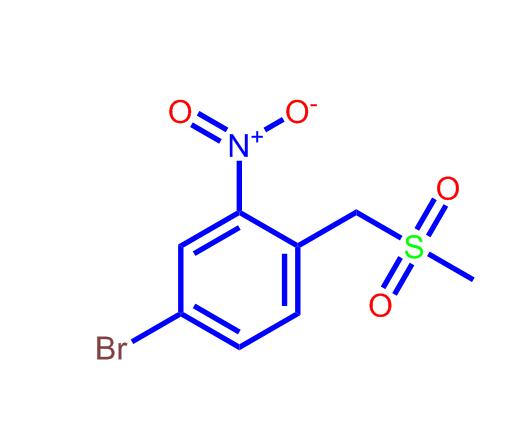 4-溴-1-((甲基磺酰基)甲基)-2-硝基苯,4-Bromo-1-((methylsulfonyl)methyl)-2-nitrobenzene