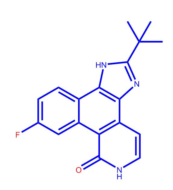 2-(1,1-二甲基乙基)-9-氟-1,6-二氢-7H-苯并[H]咪唑并[4,5-F]异喹啉-7-酮,2-(tert-butyl)-9-fluoro-1,6-dihydro-7H-benzo[h]imidazo[4,5-f]isoquinolin-7-one