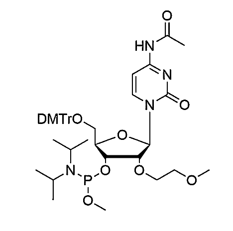 5'-O-DMTr-2'-O-MOE-C(Ac)-3'-Methoxy-phosphoramidite,5'-O-DMTr-2'-O-MOE-C(Ac)-3'-Methoxy-phosphoramidite