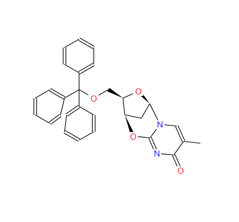 5'-三苯甲基-2'-脱氧-2,3'-双脱氢胸苷,5-O-Triphenylmethyl-2-deoxy-2,3-didehyrothymidine